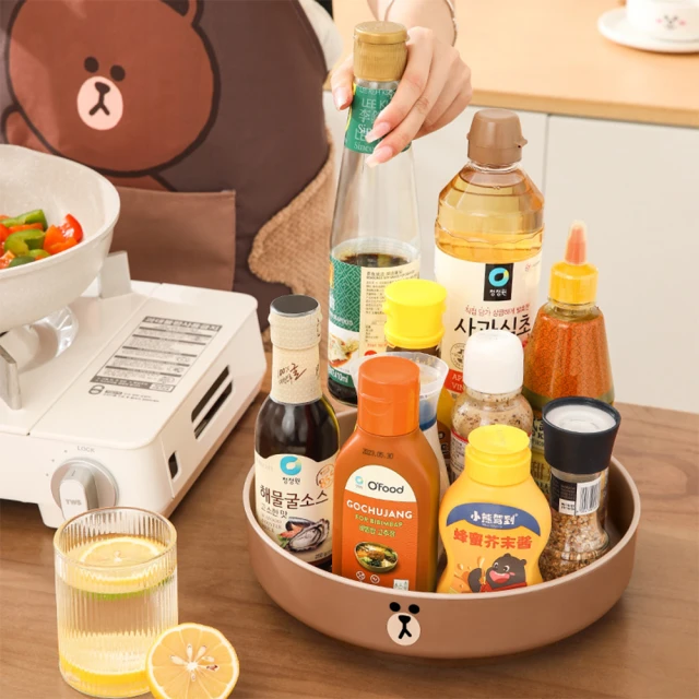 FRIENDS 化妝品 收納盒 防塵 置物架 化妝收納 筆筒 BROWN 熊大 歷史價格詳細信息