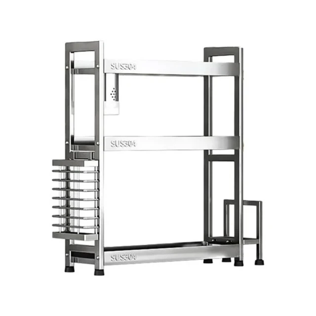 調味料收納 刀架廚房收納 奶油白調味瓶收納架刀架 筷子收納架 廚房用品收納架 多功能調料置物架 免安裝 四合一收納9 歷史價格詳細信息