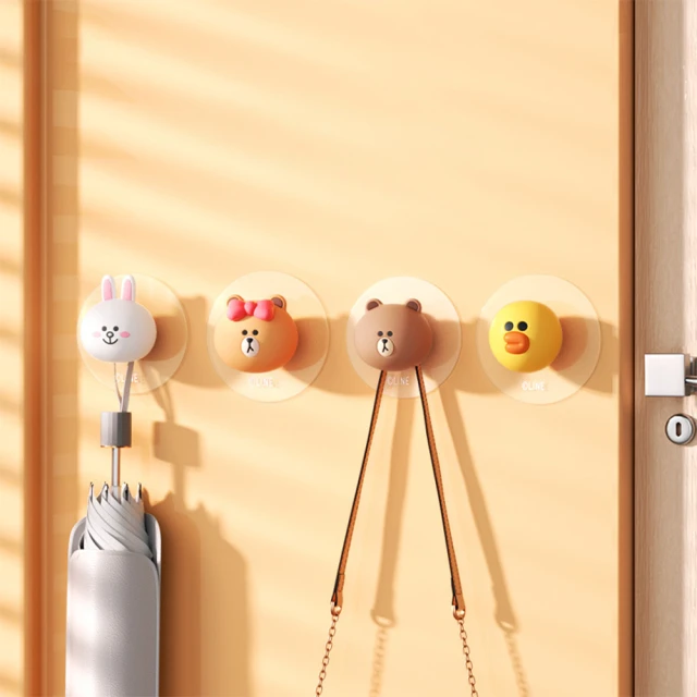 【LINE FRIENDS】熊大兔兔莎莉多功能黏貼式防撞掛鉤(門後防撞墊) 價格比較,價格查詢,歷史價格詳細信息