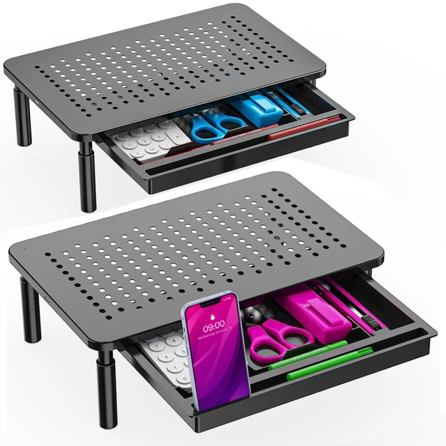 Ermutek 二入組簡約生活高度可調桌上型螢幕增高架 歷史價格詳細信息