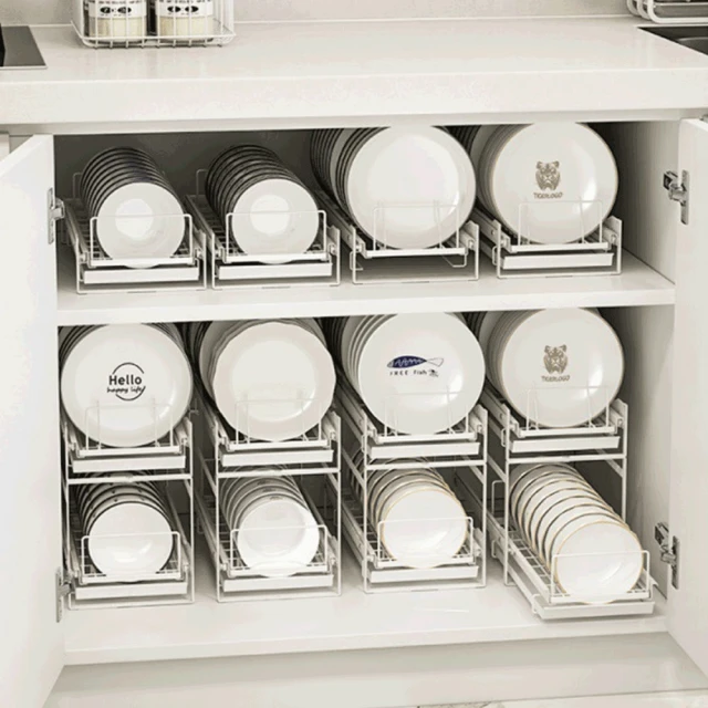 廚房碗盤架 抽屜內置碗碟收納架分層分隔櫃  碗架 碗盤置物架 碗盤收納架 間距可調碗碟架 盤子抽屜架 碗盤瀝水架廚房收納 歷史價格詳細信息