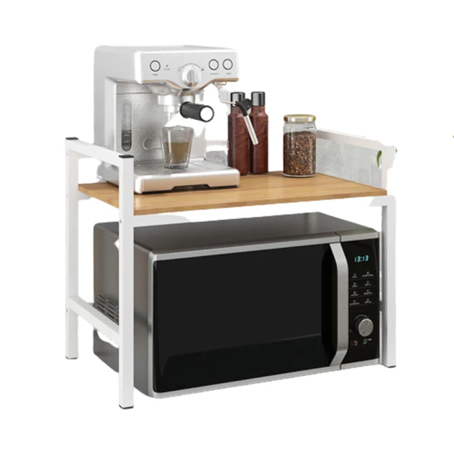 微波爐架 置物架 廚房收納層架 調味罐架 層架 置物收納 廚房收納 收納架 黑白 團購 免運費 廠商直送 現貨 歷史價格詳細信息