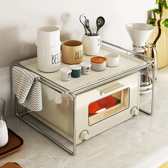 廚房置物架檯面桌面家用整體櫥櫃多層鍋具收納層架分層放鍋架可調節角架 歷史價格詳細信息