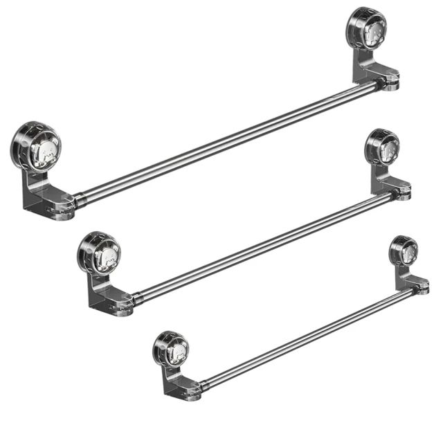 吸盤毛巾架免打孔浴室毛巾桿不鏽鋼置物架化妝室轉角伸縮浴巾掛鉤 歷史價格詳細信息