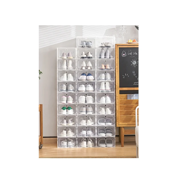 【6入組】翻蓋鞋盒 《硬盒升級款》 翻蓋式 掀蓋式 透明鞋盒 收納鞋盒 摺疊鞋盒 鞋盒 收納盒 鞋子 鞋櫃 歷史價格詳細信息