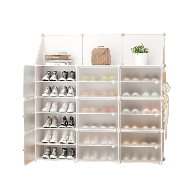 置物架 家用組合鞋架pet簡易多層門口輕奢風鞋子收納折疊鞋櫃免安裝鞋盒 歷史價格詳細信息