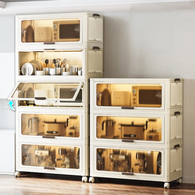 【ONE HOUSE】70寬 洛克免組裝折疊置物架附輪-9色可選 _五層  1入(鐵架/收納架/書架/電器櫃/層架) 歷史價格詳細信息