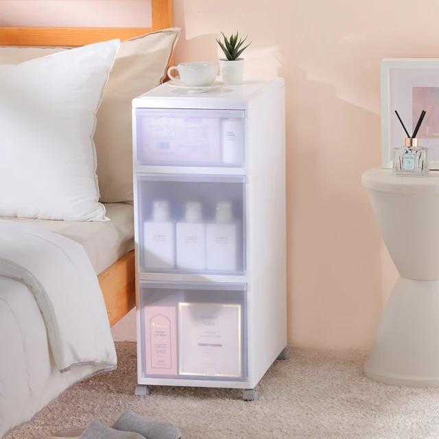 【KEYWAY 聯府】面寬27-三層置物櫃 附輪(1小2大 收納抽屜櫃 日式 無印風 MIT台灣製造) 歷史價格詳細信息