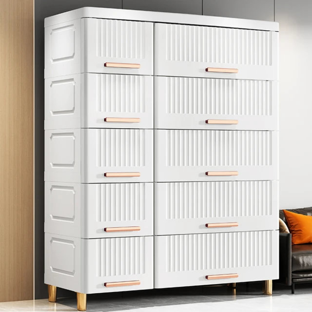 【Mr.box】75面寬-新式摺疊成人衣櫥收納櫃 3層 歷史價格詳細信息