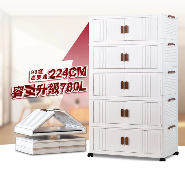 【ONE HOUSE】藤原折疊巨型收納櫃/收納箱-規格任選 210L-55寬五層/230L-60寬四層 歷史價格詳細信息