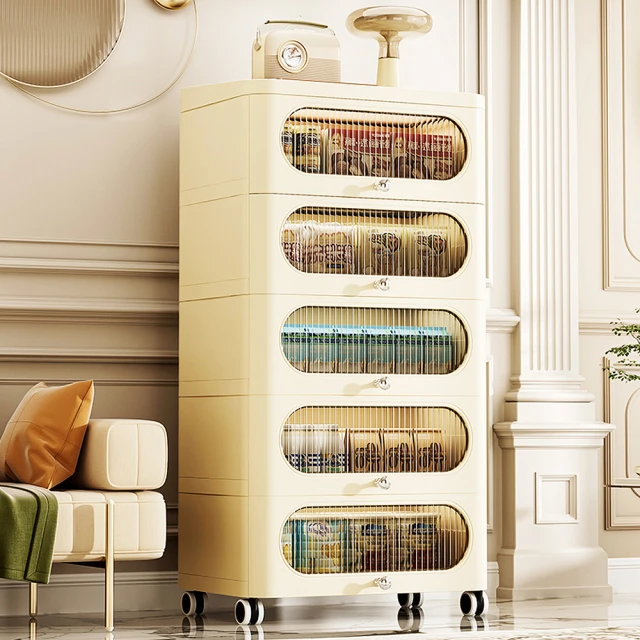 【Mr.Box】奶油風56面寬五層抽屜收納櫃(兩色可選) 歷史價格詳細信息