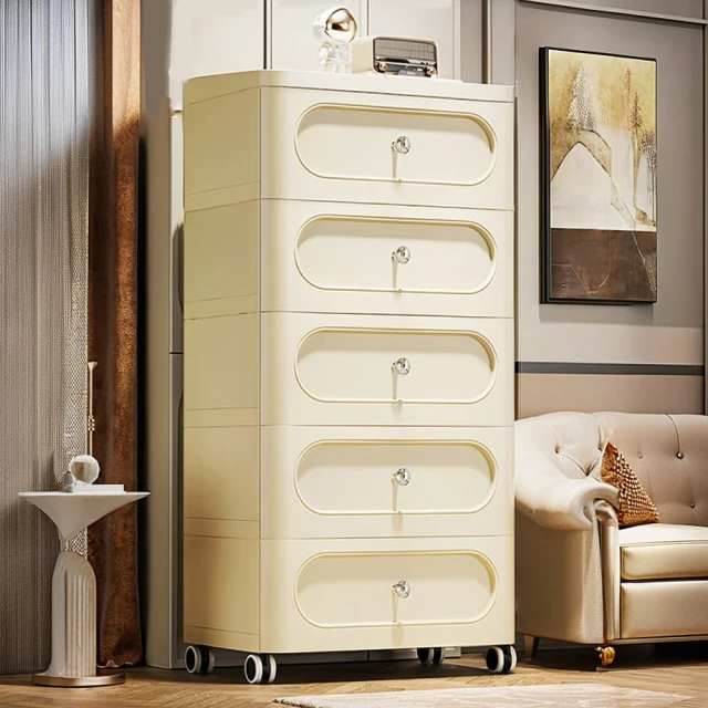 【Mr.Box】56大面寬-時尚五層抽屜式收納櫃-附鎖附輪(三款可選) 歷史價格詳細信息