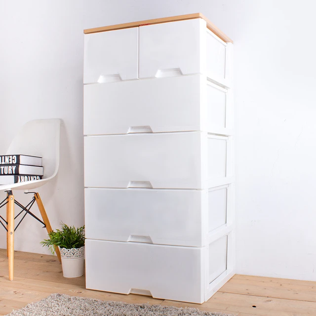 【HOUSE 好室喵】純白無印風一層抽屜式收納箱-2入-附隔板(1號-台灣製造) 歷史價格詳細信息