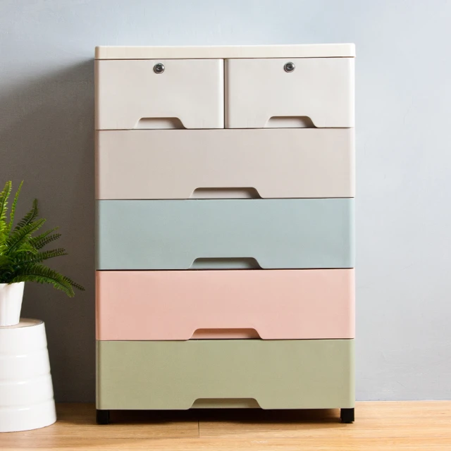 【Mr.Box】56大面寬-時尚五層抽屜式收納櫃-附鎖附輪(三款可選) 歷史價格詳細信息