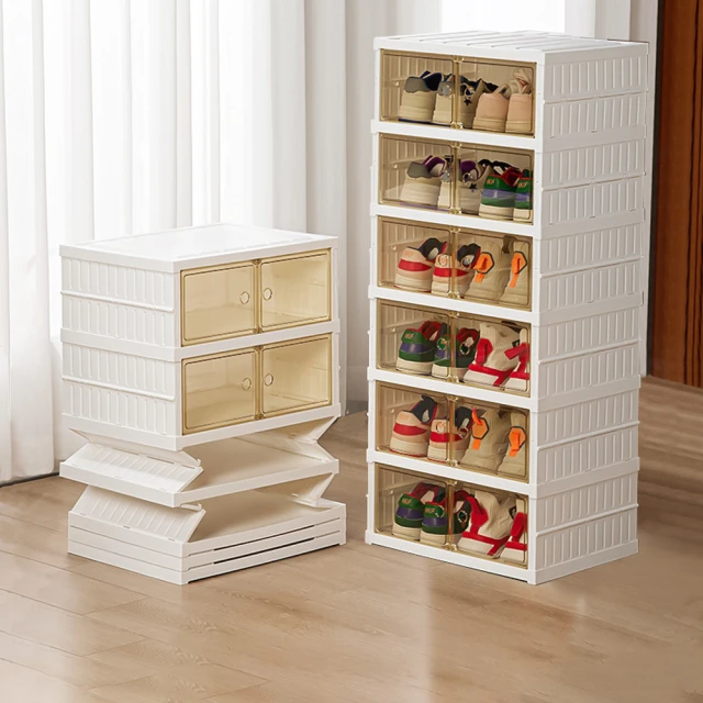 大櫻免組裝折疊式磁吸鞋櫃-雙排六層(1入) 歷史價格詳細信息