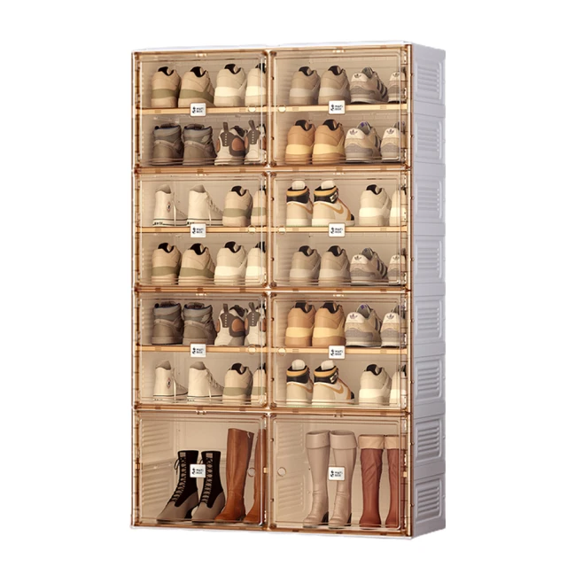 【hoi! 好好生活】ANTBOX 螞蟻盒子免安裝折疊式衣櫃10格茶色款 歷史價格詳細信息