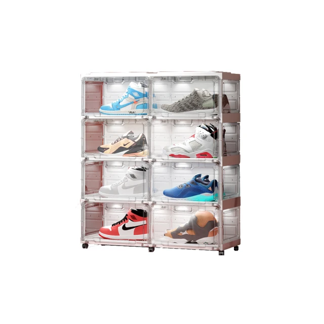 【hoi! 好好生活】ANTBOX 螞蟻盒子免安裝折疊式衣櫃10格茶色款 歷史價格詳細信息