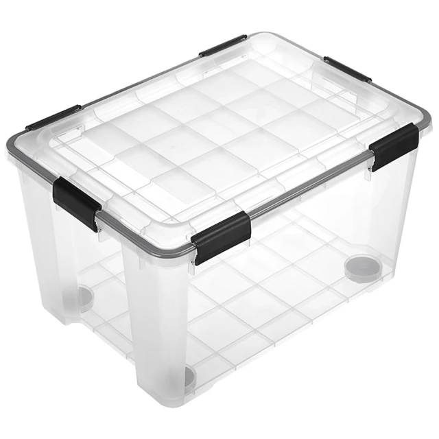 【特力屋】Fine 防潮整理箱 附輪 55L 58.6x42.1x34.2cm 歷史價格詳細信息