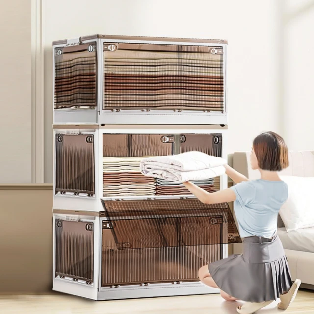 升級款巨無霸五開門摺疊收納箱-115L(3入) 歷史價格詳細信息