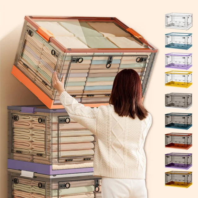 100L 大容量透視窗衣物棉被收納箱 鋼架帶蓋防塵被子收納袋(搬家整理箱/收納筐/衣櫃收納箱) 歷史價格詳細信息