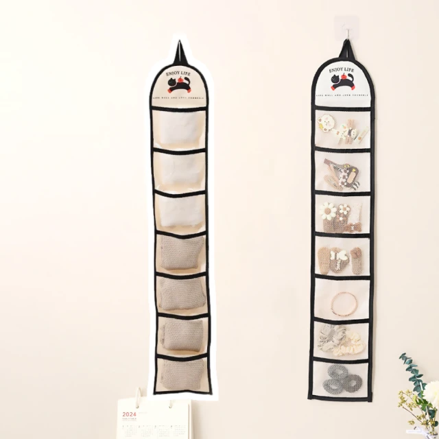 小物收納掛袋 衣櫃收納袋 雜物收納 日式收納掛袋 多格收納 透明收納掛袋 項鍊彩妝品 飾品收納袋 掛牆式 配飾收納袋 歷史價格詳細信息