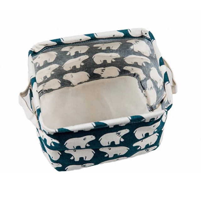 E.City_(2入)可折疊文青風多功能布藝桌面收納萬用袋 歷史價格詳細信息