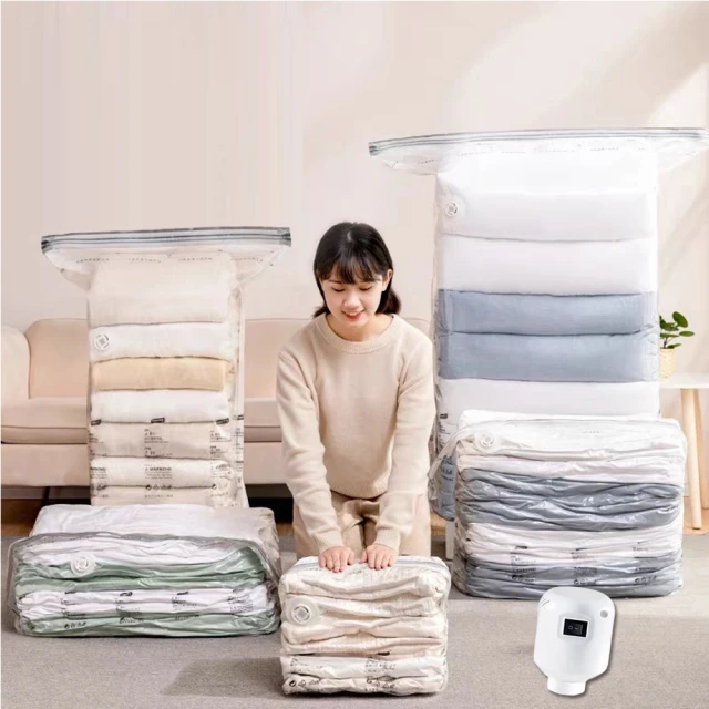 【太力】新一代超值5件組免抽氣手壓真空收納壓縮袋(2特大立體+3中號立體) 歷史價格詳細信息