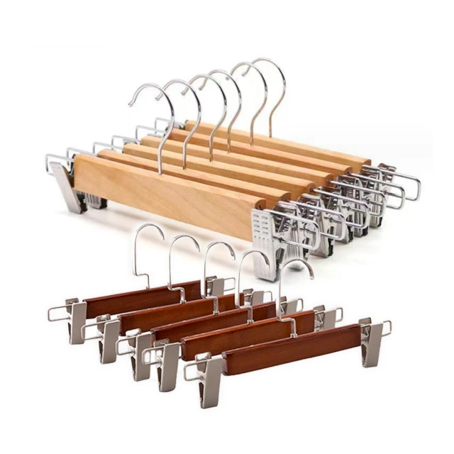 實木褲架服裝店木質褲夾領帶架無痕木頭衣撐衣架衣掛褲家用批發 歷史價格詳細信息