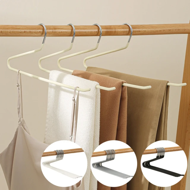 防滑凹型衣架(40cm)10入【小北百貨】 歷史價格詳細信息