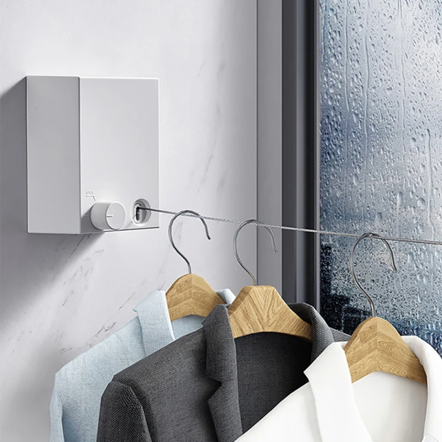 隱形伸縮壁掛鋼絲免打孔晾衣繩 歷史價格詳細信息