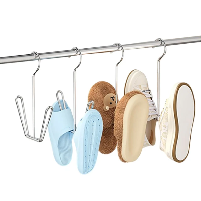 MUAN 不鏽鋼U型晾鞋架5入組 室外家用防風掛鞋架（曬鞋架 吊掛式鞋架） 歷史價格詳細信息