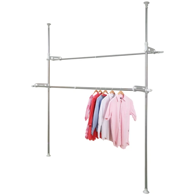 【雙手萬能】頂天立地不鏽鋼雙桿曬衣架 歷史價格詳細信息
