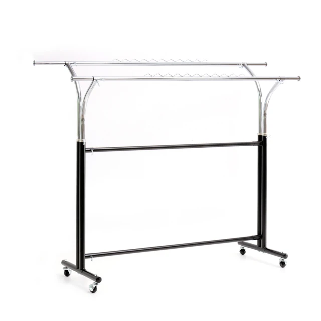 雙桿耐重可伸縮收納曬衣架豪華組(晾衣架/掛衣架/晾曬架/曬被架/室內衣架/移動衣架) 歷史價格詳細信息