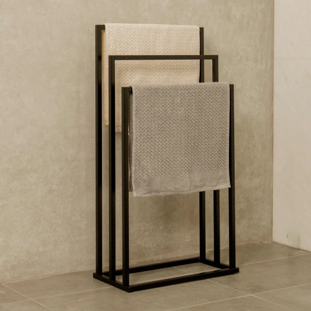 【ikloo】無印質感雙桿毛巾架/浴巾架 歷史價格詳細信息