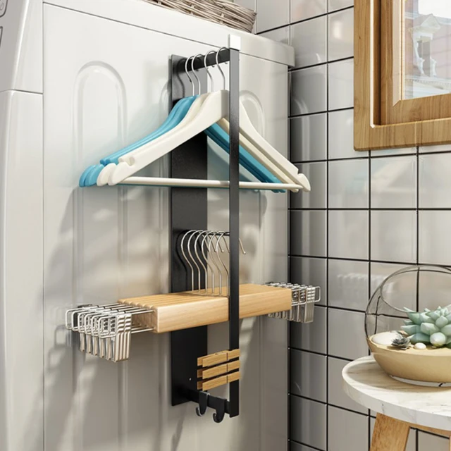 磁吸衣架收納架【單層】(兩種安裝/穩固耐用) 歷史價格詳細信息