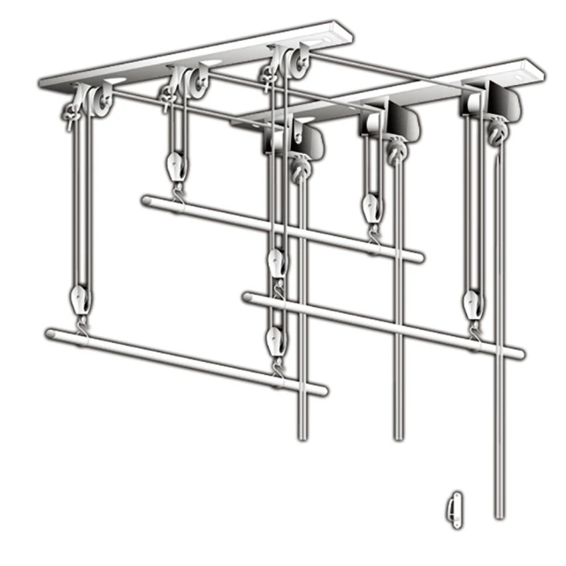 三桿不鏽鋼晾衣架 室內落地曬衣架 折疊伸縮曬被架 晾曬桿 歷史價格詳細信息