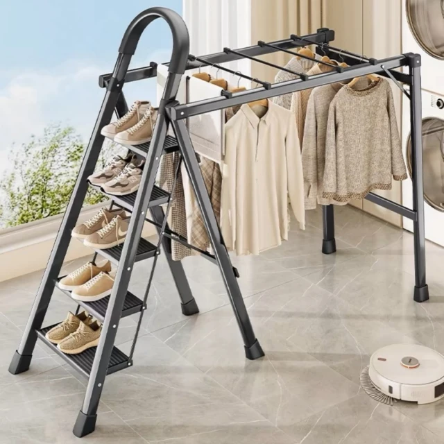 多功能梯形衣帽架 簡易竹子掛衣架 落地立式晾衣架 掛包架 鞋架 置物架 歷史價格詳細信息