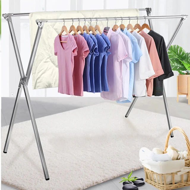 【PERFECT】重力鎖不鏽鋼伸縮晾曬衣架-2米X型(晾衣架 曬衣桿 伸縮晾衣架 掛衣架) 價格比較,價格查詢,歷史價格詳細信息