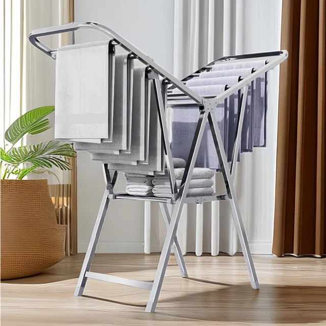 【Ashley House】不銹鋼雙層雙排桿置物層架多功掛衣架-附輪(衣帽架 衣架 收納架 曬衣架 鞋架) 歷史價格詳細信息