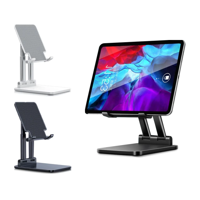 桌上型支架 手機平板支架 懶人平板支架 可伸縮旋轉 直播追劇 雙機位 火山款 白色 歷史價格詳細信息