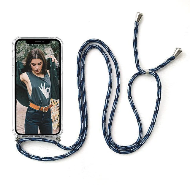 Apple/安卓通用 手機掛繩夾片免打孔 編織掛繩 斜背吊繩  掛繩  頸掛繩 背帶 歷史價格詳細信息