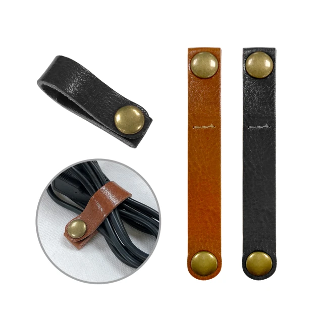 【Timo】經典皮革束線帶 復古收納捲線集線器(隨機3入) 歷史價格詳細信息