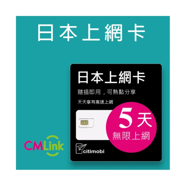 【citimobi】日本上網卡5天吃到飽(1GB/日高速流量) 歷史價格詳細信息