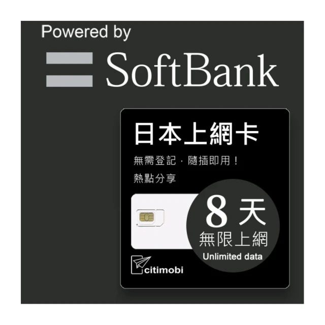 【citimobi】日本上網卡 8天吃到飽(不限流量) 歷史價格詳細信息