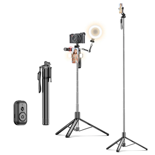 CYKE藍牙自拍桿 LED補光燈 手機三腳架 自拍桿 迷你自拍桿 直播支架 自拍棒 自拍神器 三腳架 歷史價格詳細信息