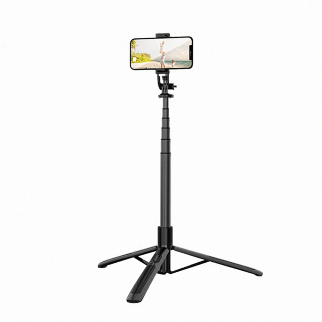自拍桿 手機相機 藍芽自拍 三腳架 手機腳架 自拍棒 投影機支架藍牙無線360度電動旋轉雲臺全景自拍桿抖音直播通用支架 歷史價格詳細信息