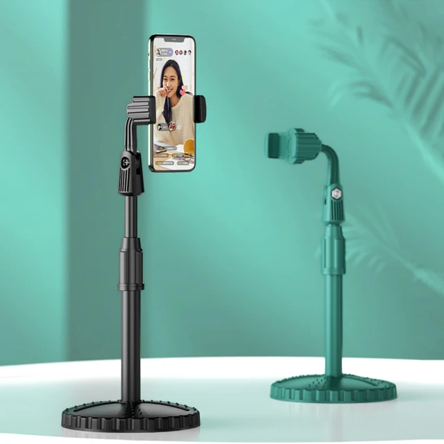 桌面手機支架圓盤底座床頭手機懶人支架平板電腦金屬懸臂支架 歷史價格詳細信息