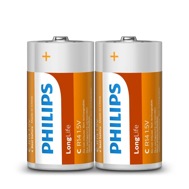 【Philips 飛利浦】碳鋅1號電池 共8顆(2入*4) 歷史價格詳細信息