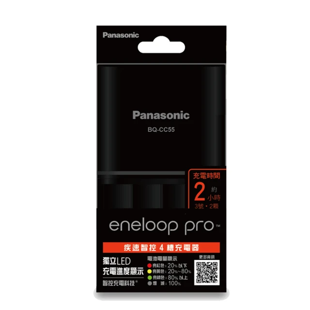 Panasonic 疾速智控4槽電池充電器＋新款彩版 國際牌 eneloop 低自放4號充電電池(4顆入) 歷史價格詳細信息