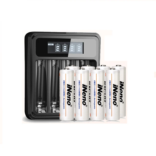 【日本iNeno】超大容量鎳氫充電電池1100mAh(4號12入)+鎳氫電池專用液晶充電器UK-L575 歷史價格詳細信息